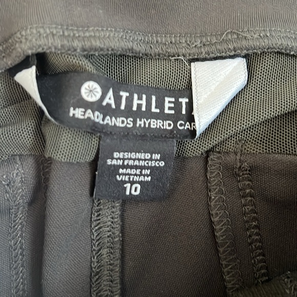 Athleta Headlands Hybrid Cargo Pants Aspen Olive green leggings - Picture 4 of 5